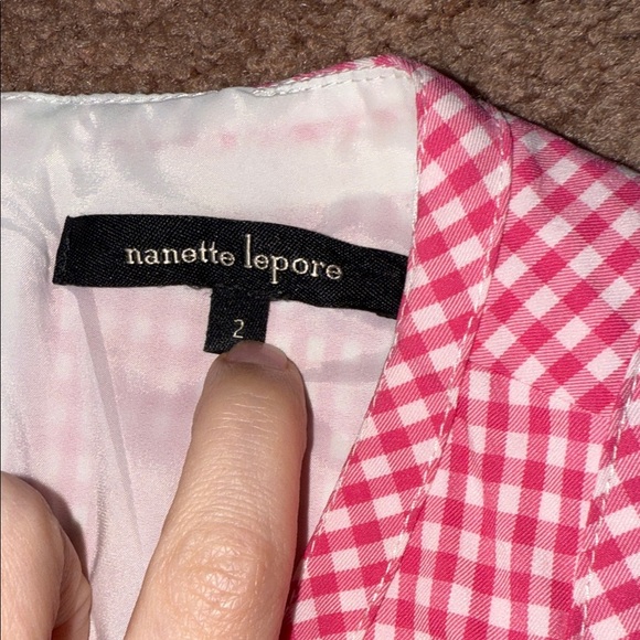 Nanette Lepore Pink Checkered Dress - Picture 2 of 3